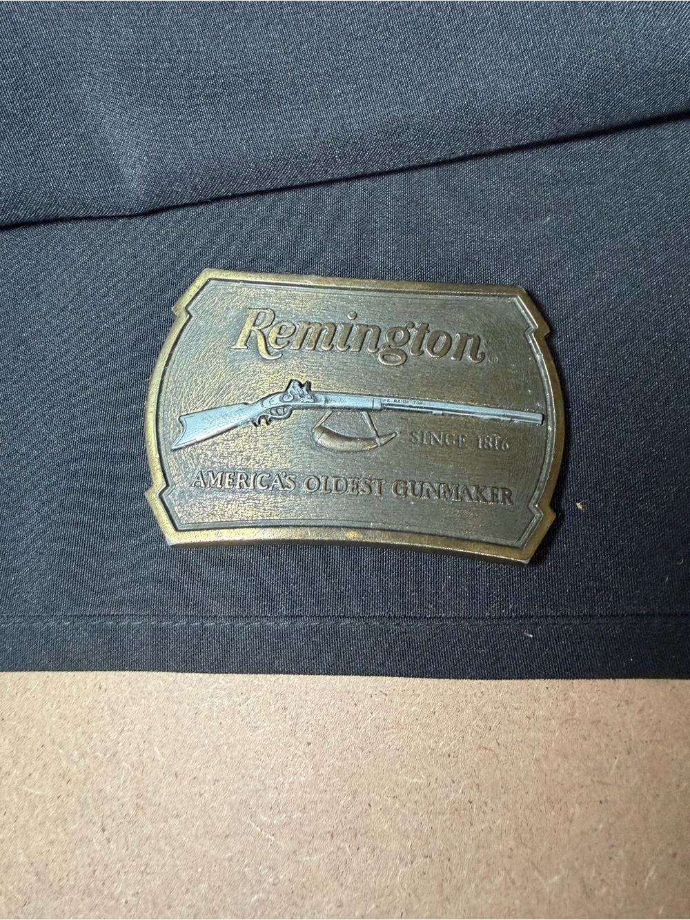 Remington Arms Company Flintlock Belt Buckle Vintage 1976
